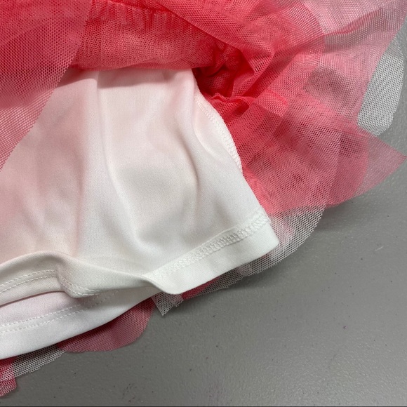 Isobella & Chloe Dress Easter Ruffle Pink White - Picture 4 of 5